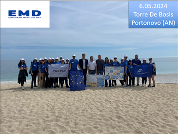 Il 6 maggio una attività di pulizia della spiaggia di Torre De Bosis, Portonovo, grazie all'iniziativa European Maritime Day 