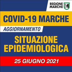 Coronavirus Marche: aggiornamento dati dal Servizio Sanità - situazione al 25/06/2021 ore 12.00